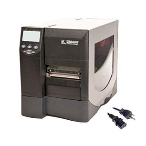 Zebra ZM400 Industrial Barcode Label Printer | Thermal Transfer & Direct | 4-Inch, 203dpi, USB and Ethernet Interfaces, Power Cable (Renewed)