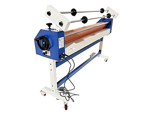 TECHTONGDA 63 Inch Cold Roll Laminator Semi Auto Electric Manual Vinyl Photo Film Laminating Machine