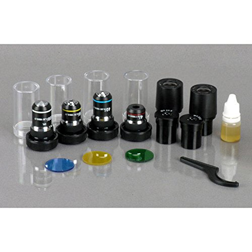 AmScope T340B-LED-9M Digital Siedentopf Trinocular Compound Microscope, 40X-2000X Magnification, Brightfield, WF10x and WF20x Eyepieces, LED Illumination, Abbe Condenser, Double-Layer Mechanical Stage, Includes 9MP Camera with Reduction Lens and Software