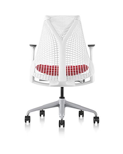 Herman Miller AS1SA22PFN265BB98639207 Sayl Chair, Cherry Crepe/Studio White