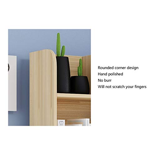Zenglingliang Desktop Bookshelf Multi-Layer Wooden Storage Rack - Adjustable Countertop Bookcase