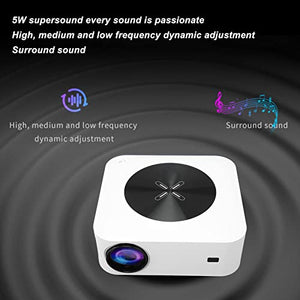 BEYSG Mini Projector Bluetooth5.0 Auto Focus 300ANSI Lm 100‑240V (UK Plug)