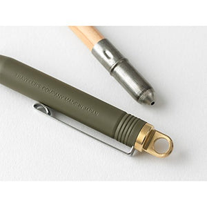 MIDORI BRASS BALLPOINT PEN OLIVE EDITION