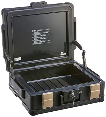 Honeywell Safes & Door Locks LHLP1104G 1 Hour Fire Safe Waterproof Safe Box Chest with Carry Handle, Large, 1104, Black