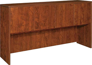 Lorell Hutch with Doors, 66 by 15 by 36-Inch, Cherry