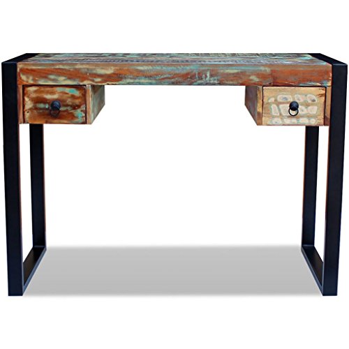 vidaXL Desk Solid Reclaimed Wood Workstation Computer Desk Home Office Table