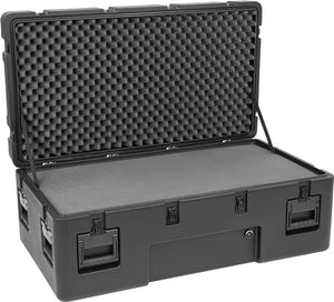 Generic SKB Cases 3R4222-15B-LW rSeries 4222-15 Case with Built-in Wheels and Layered Foam Interior