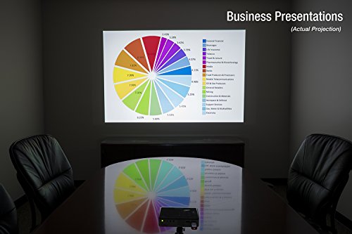 AAXA P300 Neo Mini LED Projector with 2.5 Hour Rechargeable Battery, Onboard Media Player, HDMI/Mini VGA/USB/microSD Inputs, 1080p Support (Renewed)
