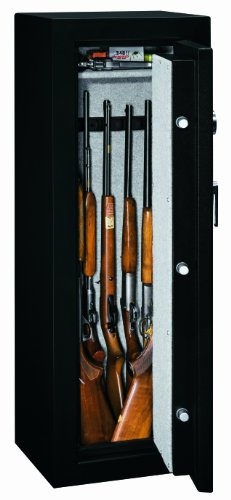 Stack-On FS-8-MB-E 8-Gun Fire Resistant Safe with Electronic Lock, Matte Black