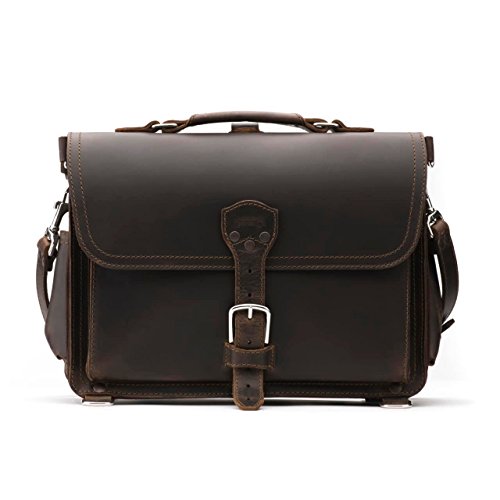 Saddleback Leather Co. Slim Full Grain Leather 15-inch Laptop Computer Bag Includes 100 Year Warranty