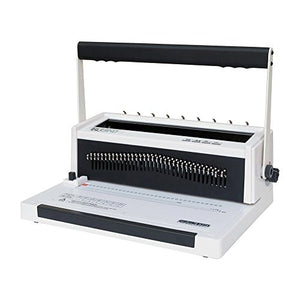 TruBind Wire Binding Machine - TB-W20A - Affordable in-Office Book Binding - Uses 3:1 Wire-Loop Binding - Hole Punch up to 20 Sheets - Adjustable and Portable - Binds up to 120-Pages