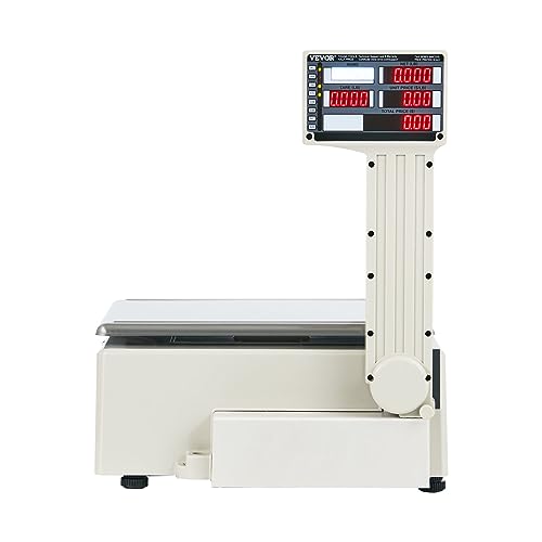 VEVOR Electronic Price Computing Scale, 66 LB Digital Deli Weight Scale