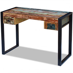 vidaXL Desk Solid Reclaimed Wood Workstation Computer Desk Home Office Table