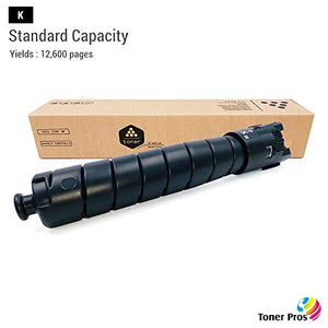 Toner Pros (TM) Remanufactured [Standard Capacity] Toner for Xerox Versalink C8000 Printer (4 Color Pack) - Black 12,600 and Colors 7,600 Pages (106R04037, 106R04034, 106R04035, 106R04036)