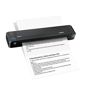 Polono Wireless A4 Paper Printer,Portable Bluetooth Printer, Mini Printer Support Ordinary A4 Paper,Direct Thermal Transfer Printer with Auto Paper Feed, Available for Android and iOS Phones