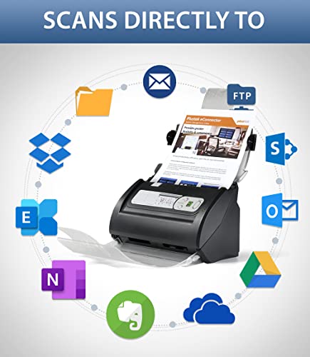 Plustek PSD300 Plus Document Scanner with ADF and Built-in Barcode Recognition