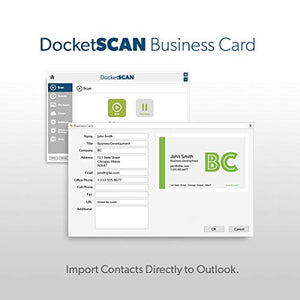 DocketPort DP687 Duplex Card Scanner with DocketSCAN Business Card