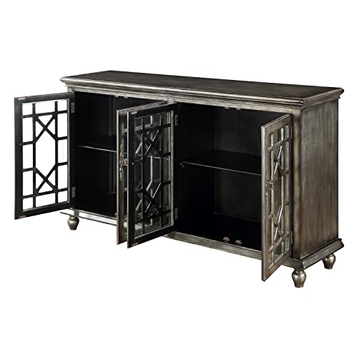 Coast to Coast Imports DeVille Metallic Four Door Credenza