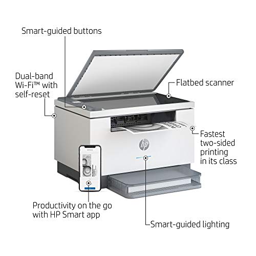 HP LaserJet MFP M234dw Wireless Black & White All-in-One Printer, with fast 2-sided printing (6GW99F)
