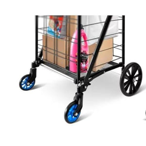 NEAFP Collapsible Utility Cart, Large 110 Lbs Capacity, Foldable & Portable - Shopping Groceries