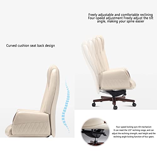 CBLdF Luxury Boss Chair, High-Back President Swivel Chairs, Ergonomic Managerial Executive Chairs, 125° Reclining Office Chair