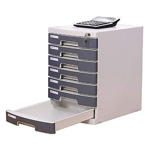 Bxwjg Flat File Cabinet Storage with 7 Drawers and Lock