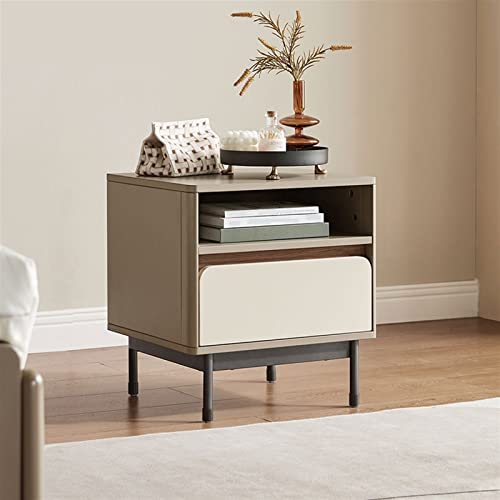 BinOxy Small Nightstand Bedside Table Storage Cabinet