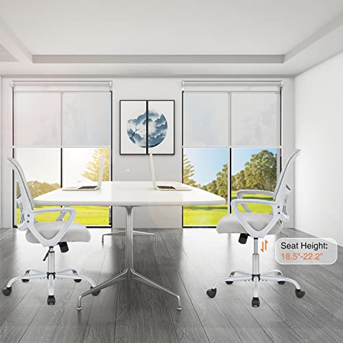 Sweetcrispy Ergonomic Office Computer Desk Chair with Lumbar Support, Grey