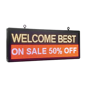 P6 Outdoor Full Color WiFi Scrolling Led Display 40"x18'' High Brightness LED Advertising Sign display Programmable Led sign