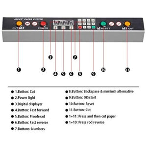 Electric Programmable 17.7 Inch Width Paper Cutter 450 with Extra Blade