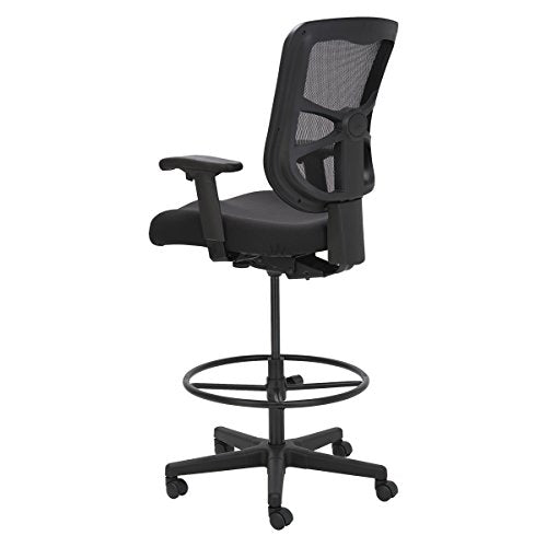 Alera ALEEL4614 Elusion Series Mesh Stool, Black