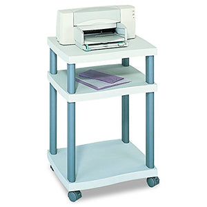 Safco Products 1860GR Wave Desk Side Printer Machine Stand, Light Gray