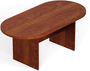 Offices To Go 6 Ft Conference Table 71"W X 36"D X 29 1/2"H One Piece Top, Slab Base - American Espresso