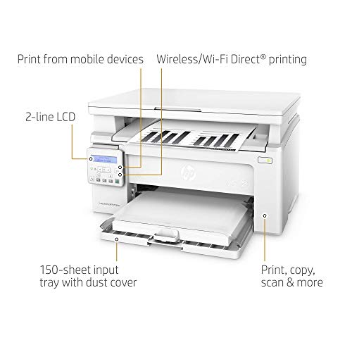 HP Laserjet Pro M130nw All-in-One Wireless Laser Printer, Amazon Dash Replenishment Ready (G3Q58A). Replaces HP M125nw Laser Printer (Renewed)