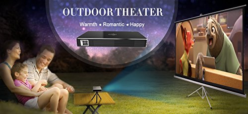 ELP WiFi Wireless Mini Video Projectors for Indoor Outdoor Movie Night Home Theater