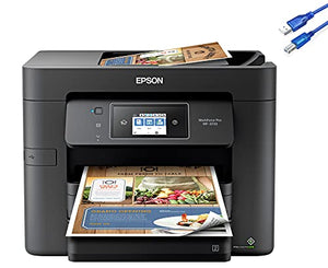 2021 Epson Workforce Pro Wireless All-in-One Color Inkjet Printer Home Office WF-3733, Print Scan Copy Fax, 20 ppm, 500-Sheet Auto 2-Sided Printing 2.7" Touchscreen 35-Sheet ADF