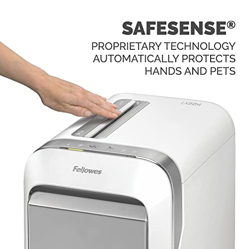 Fellowes Powershred LX220 Micro-Cut Shredder, 20 Sheet Capacity, White