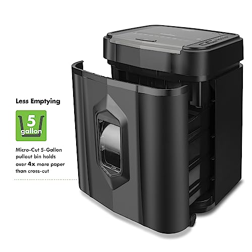 Aurora Professional Grade AU125MA Micro-Cut Paper Shredder - 120-Sheet Auto Feed - P-5 Security Level