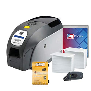 Zebra ZXP Series 3 Dual Sided ID Card Printer & Complete Supplies Package with Bodno Gold Edition ID Software 2