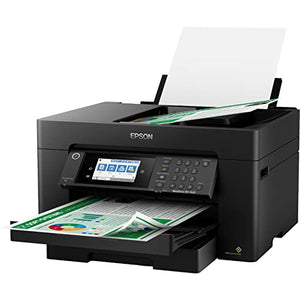 Epson Workforce Pro WF-7820B Wireless Wide-Format All-in-One Color Inkjet Printer for Home Office - Print Scan Copy Fax - 25 ppm, 4800 x 2400 dpi, 13" x 19", 50-Sheet ADF, Auto 2-Sided Printing