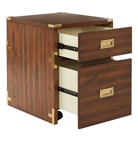 OSP Home Furnishings Wellington 2-Drawer File Cabinet, Toasted Wheat