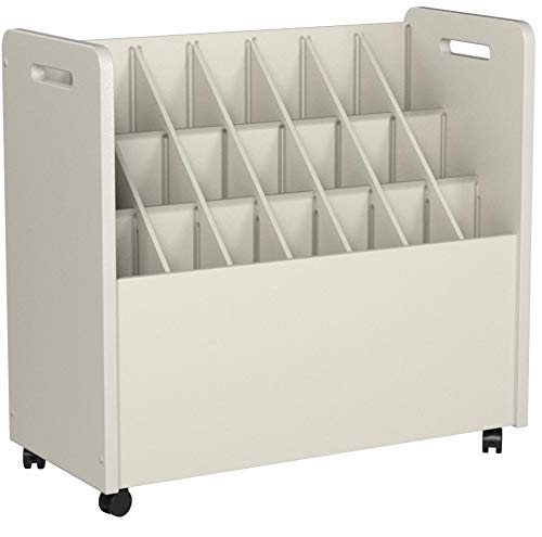 Safco Products 3043 Mobile Roll File, 21 Compartment, Putty