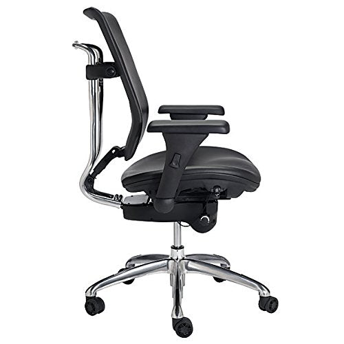 WorkPro Commercial Leather Executive Chair, Black