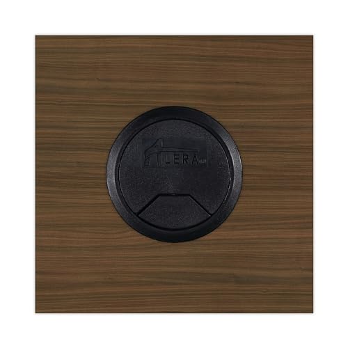Alera Valencia Series Straight Front Desk Shell, 71 x 35.5 x 29.63, Mod Walnut