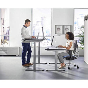 WorkPro® Electric Height-Adjustable Standing Desk with Wireless Charging, 60"W, Black