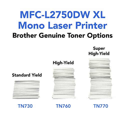 Brother Compact Monochrome Laser All-in-One Multi-function Printer, MFCL2750DWXL, Up to Two Years of Printing Included, Amazon Dash Replenishment Ready