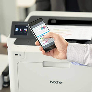 Brother Premium L-8360CDWT Series Business Color Laser Printer I Wireless I Mobile Printing I NFC I Auto 2-Sided Printing I 2.7" Color Touchscreen I 33 ppm I 750 Sheets Tray Capacity + Printer Cable