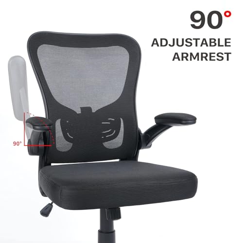 KLASIKA Ergonomic Mesh Desk Chairs with Wheels, Adjustable Height, and Lumbar Support - Set of 4