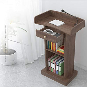 CAMBOS Lectern Podium Stand with Drawer and Cabinet