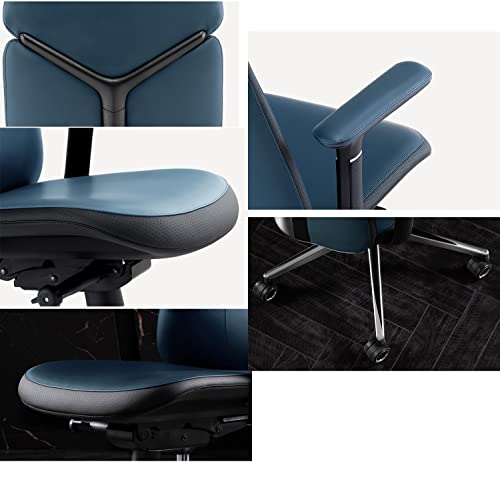 CYXI Office Chair, Adjustable Swivel Executive Boss Chair - Blue